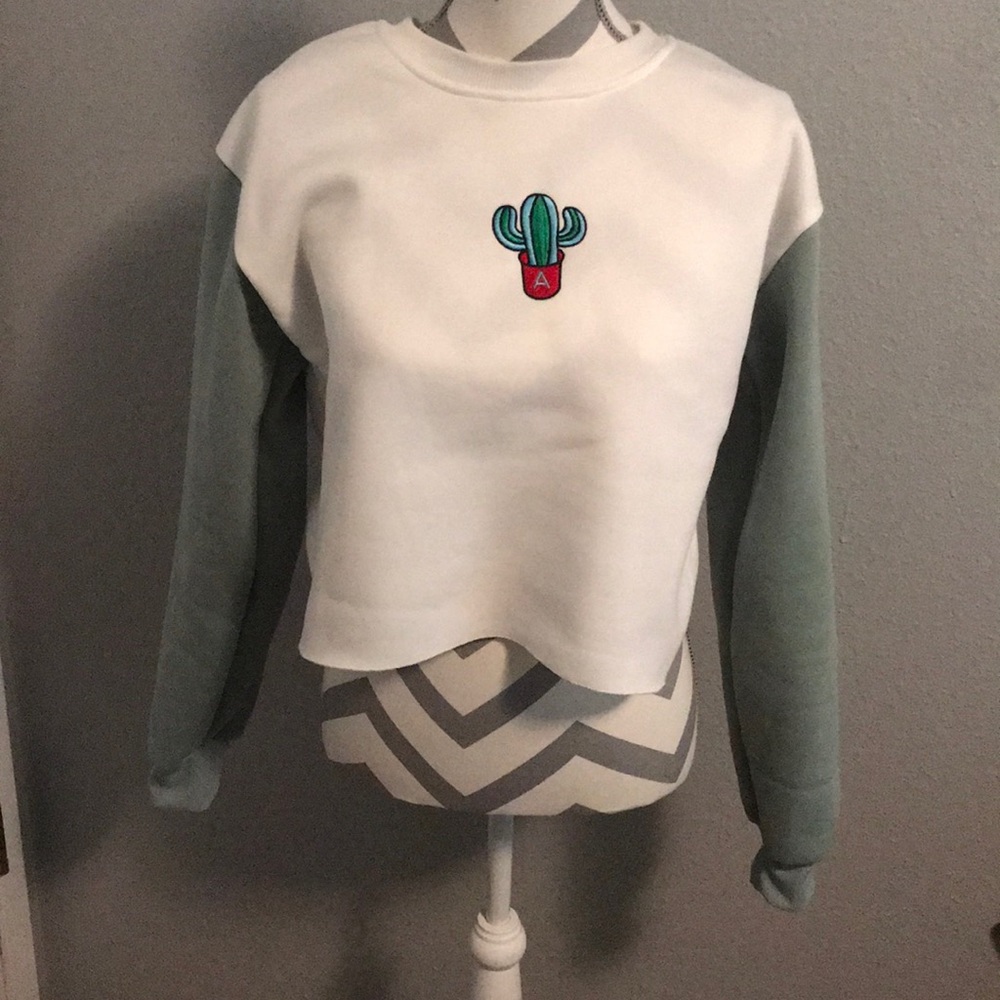 A cactus crew neck